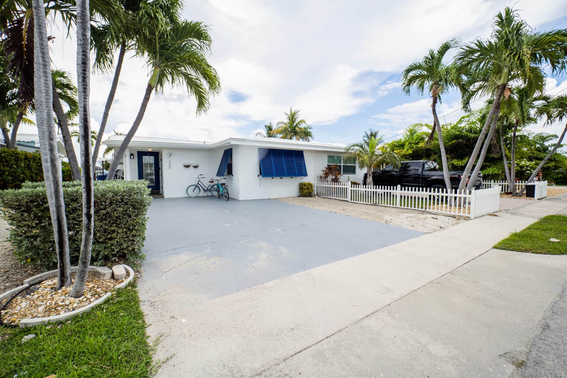 Waterfront home exterior